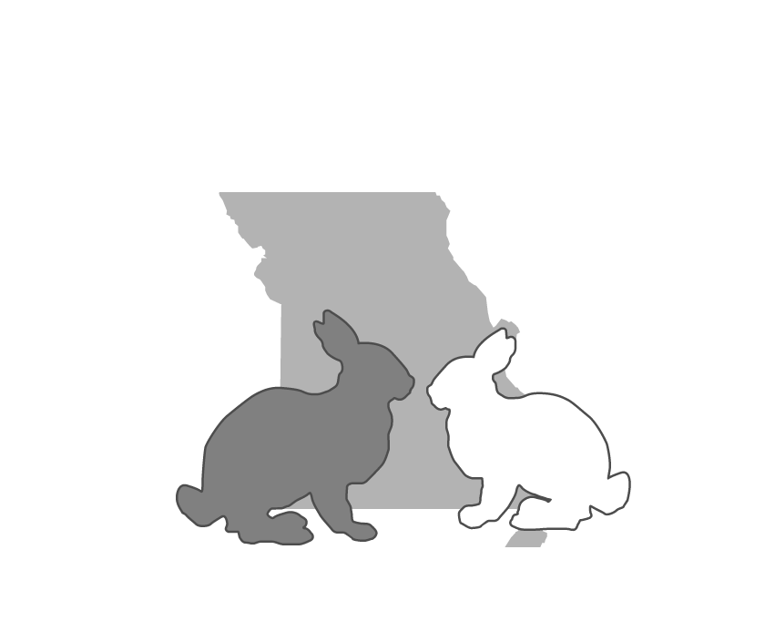 The Missouri House Rabbit Society Logo